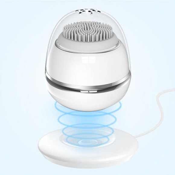 Electric Rechargeable Sonic Scrubber Silicone Facial Cleansing Brush For Face - Picture 11 of 14